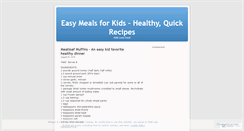 Desktop Screenshot of easykidmeals.wordpress.com