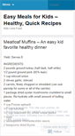 Mobile Screenshot of easykidmeals.wordpress.com