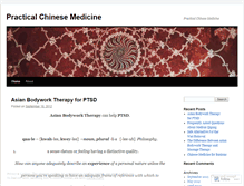 Tablet Screenshot of practicalchinesemedicine.wordpress.com