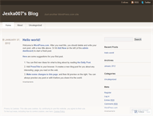 Tablet Screenshot of jexka007.wordpress.com