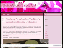 Tablet Screenshot of immacraftybitch.wordpress.com