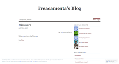 Desktop Screenshot of freacamenta.wordpress.com