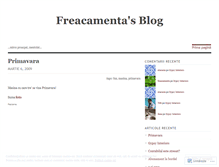 Tablet Screenshot of freacamenta.wordpress.com