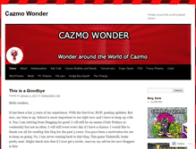 Tablet Screenshot of cazmowonder.wordpress.com