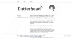 Desktop Screenshot of flutterhead.wordpress.com