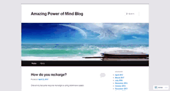 Desktop Screenshot of amazingpowerofmind.wordpress.com