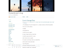Tablet Screenshot of normalien.wordpress.com