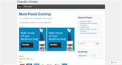 Desktop Screenshot of chandlerchristie.wordpress.com