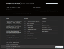 Tablet Screenshot of hisgroupdesignstudio.wordpress.com