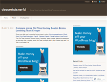 Tablet Screenshot of dessertsisnerfd.wordpress.com