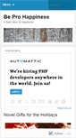 Mobile Screenshot of beprohappiness.wordpress.com