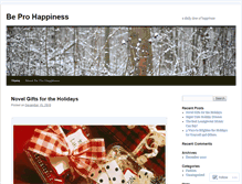 Tablet Screenshot of beprohappiness.wordpress.com
