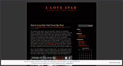 Desktop Screenshot of loveipad.wordpress.com