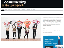 Tablet Screenshot of communitykiteproject.wordpress.com