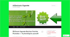 Desktop Screenshot of aelectroniccigarette.wordpress.com