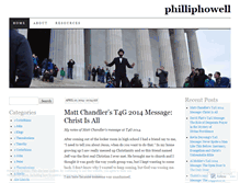 Tablet Screenshot of philliphowell.wordpress.com