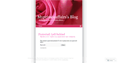 Desktop Screenshot of myprivateaffairs.wordpress.com