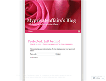 Tablet Screenshot of myprivateaffairs.wordpress.com