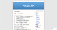 Desktop Screenshot of amel10.wordpress.com