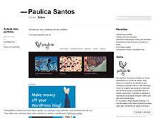 Tablet Screenshot of paulicasantos.wordpress.com