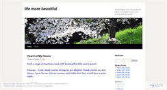 Desktop Screenshot of lifemorebeautiful.wordpress.com