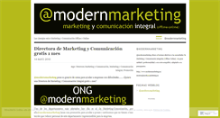 Desktop Screenshot of modernmarketingfreelance.wordpress.com