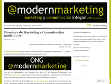 Tablet Screenshot of modernmarketingfreelance.wordpress.com