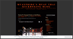 Desktop Screenshot of muaypride.wordpress.com