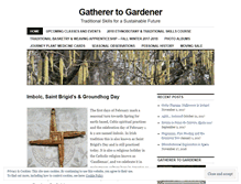 Tablet Screenshot of gatherertogardener.wordpress.com