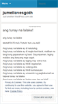 Mobile Screenshot of jumellovesgoth.wordpress.com