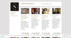 Desktop Screenshot of gentedelespectaculo.wordpress.com