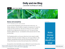 Tablet Screenshot of dollyandme.wordpress.com