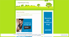 Desktop Screenshot of dogsinthepark.wordpress.com