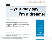 Tablet Screenshot of hinderella.wordpress.com