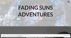 Desktop Screenshot of fadingsunsbr.wordpress.com