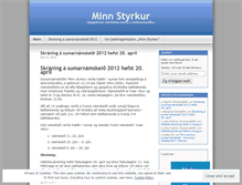 Tablet Screenshot of minnstyrkur.wordpress.com