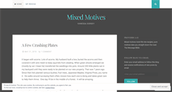 Desktop Screenshot of mixedmotives.wordpress.com