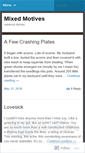 Mobile Screenshot of mixedmotives.wordpress.com