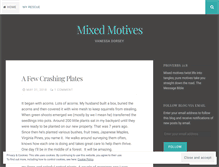 Tablet Screenshot of mixedmotives.wordpress.com