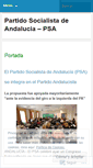 Mobile Screenshot of partidosocialistadeandalucia.wordpress.com
