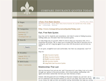 Tablet Screenshot of compareinsurancequotestoday.wordpress.com