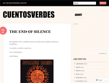 Tablet Screenshot of cuentosverdes.wordpress.com