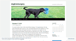 Desktop Screenshot of dogkneesurgery.wordpress.com