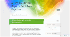 Desktop Screenshot of creditscore03.wordpress.com