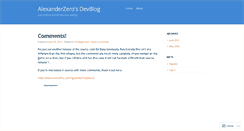 Desktop Screenshot of alexdeveloper.wordpress.com