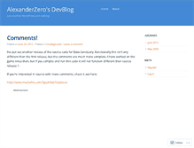 Tablet Screenshot of alexdeveloper.wordpress.com