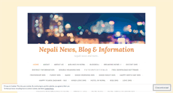 Desktop Screenshot of nepalinews.wordpress.com