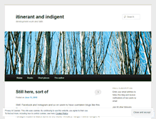 Tablet Screenshot of itinerantindigent.wordpress.com