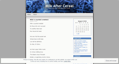Desktop Screenshot of milkaftercereal.wordpress.com