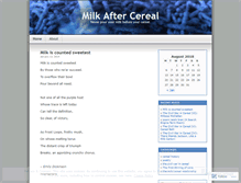 Tablet Screenshot of milkaftercereal.wordpress.com